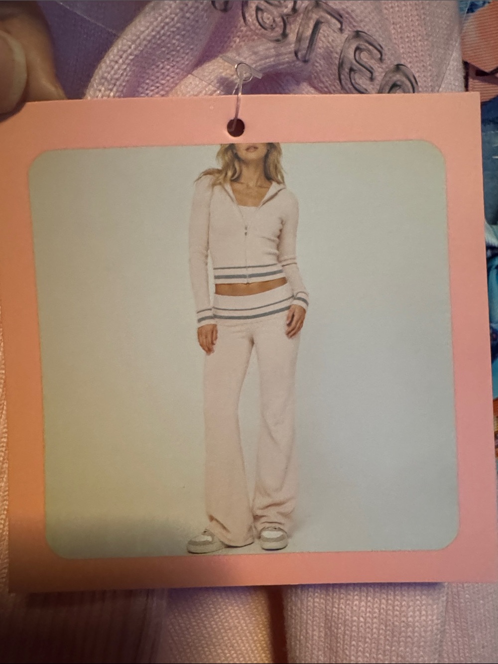 Women's Cozy Pink Knit Hoodie & Wide-Leg Lounge Pants - Soft Pink Set